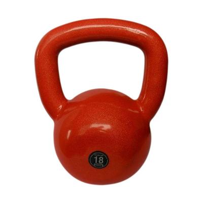 Kettlebell Emborrachado 18kg Funcional Ferro Fundido Preto Anilhas Fitness