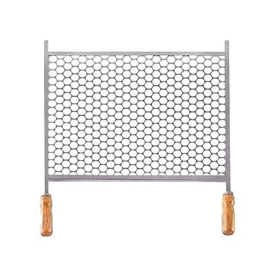 Grelha Retangular para Churrasqueira Aço Inox 30x50cm Santa Edwirges