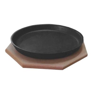 Tepan Redonda 18 de Ferro Fundido com Aparador de Madeira Rig Fundidos