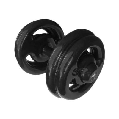 Dumbbell Emborrachado 20kg Ferro Fundido Treinamento Funcional Anilhas Fitness