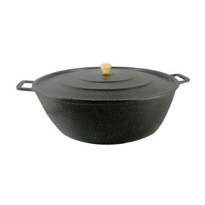 Tacho Restaurante Alumínio Fundido Craqueado Alça 12CM Preto Diviforte