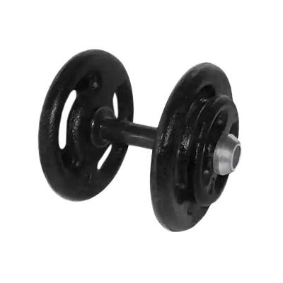 Dumbbell Pintado Pegada Emborrachada 14kg Academia Anilhas Fitness