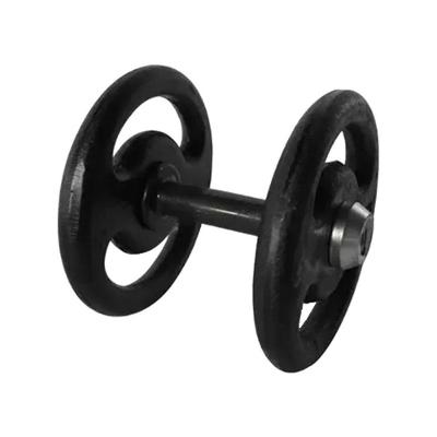 Dumbbell Pintado Pegada Emborrachada Ferro Fundido 10kg Anilhas Fitness