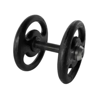 Dumbbell Pintado Pegada Emborrachada 12kg Ferro Fundido Anilhas Fitness