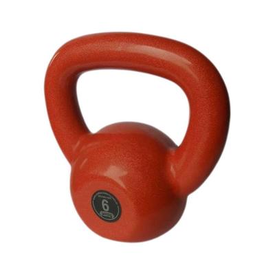 Kettlebell Emborrachado 6,0 kg Funcional Ferro Fundido Preto Anilhas Fitness