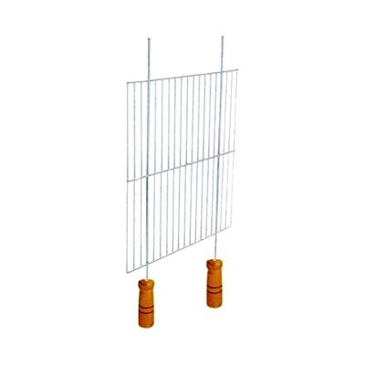 Grelha Plana Quadrada para Churrasqueira 45x68CM Aço Galvanizado Santa Edwirges