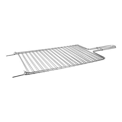 Grelha Dobrável Reta para Churrasqueira 17x60CM Aço Aramefer