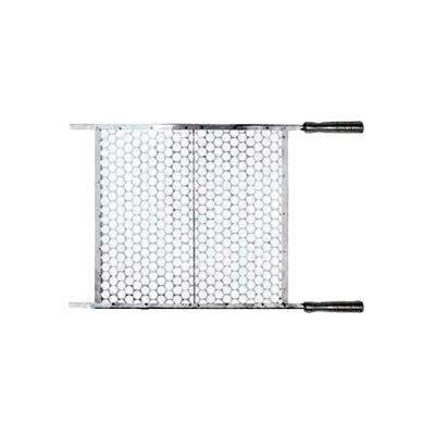 Grelha Aço Inoxidável Cabo Alumínio 45x48CM Churrasqueira Inox Rig Fundidos