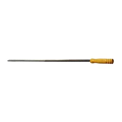 Espeto para Churrasco Simples Aço e Madeira 65cm Cabo Isolante Aramefer
