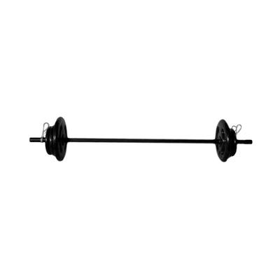 Kit Barra Pump KITPUMP120A 1,20m Presilhas Pressão 16kg Anilhas Fitness
