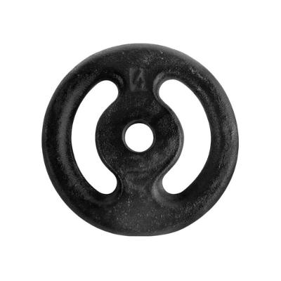 Anilha Ferro Fundido 4,0kg com Alça Lateral Preta Anilhas Fitness