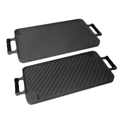 Bifeteira Dupla Face de Ferro Alça Silicone 26x48CM Preta Libaneza
