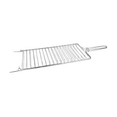 Grelha Dobrável Abaulada para Churrasqueira 21x69CM Aramefer