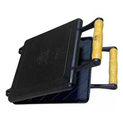 Sanduicheira Ferro Fundido Bauru 23x23CM Todos os Fogões Preto Libaneza
