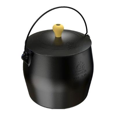 Caldeirão Bojudo Reto Ferro Fundido com Tampa 20CM 4,3L Libaneza
