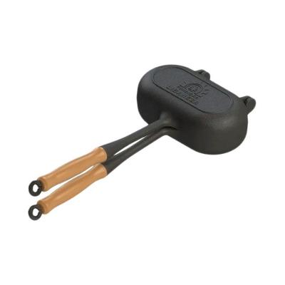 Sanduicheira Ferro Fundido Pão Francês 8x15CM Calor Uniforme Preto Libaneza