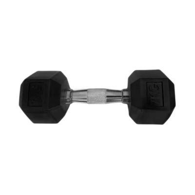 Halter Sextavado Injetado Pegada Cromada 7kg Ferro Fundido Anilhas Fitness