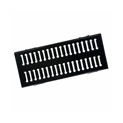 Ralo Grelha com Caixilho Aço Galvanizado GEP003OM 20x50cm Preto Ouro Minas