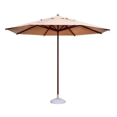 Ombrelone OMB240BNSG 240CM Madeira com Base Proteção UV Branco