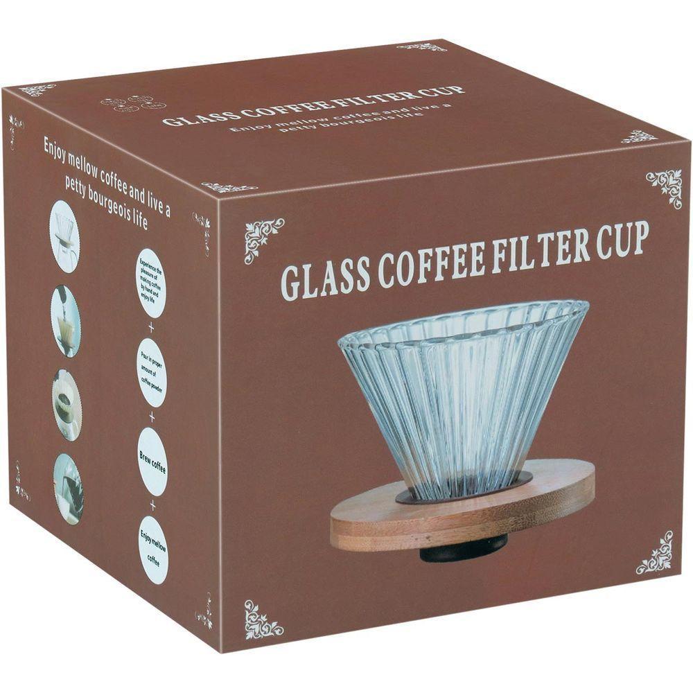 Kanne Suporte Filtro Café 10X12X12Cm Borosilicato Transp - 2