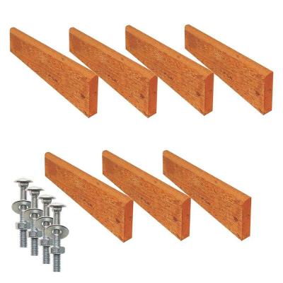 Kit 7 Réguas Pé de Banco Madeira Jatobá Verniz 150x5,5x2cm Amadeirado