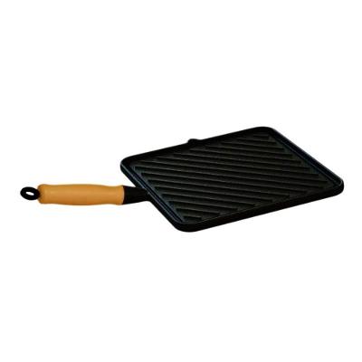 Bifeteira Chapa Estriada Ferro Fundido 26x26CM Grill Preta Libaneza
