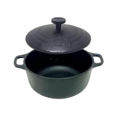 Panela Mini de Ferro com Tampa Petisco 12cm 0,5L Preta Libaneza