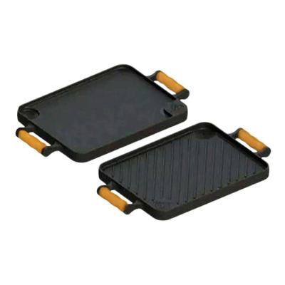 Bifeteira Chapa Dupla Face Ferro Fundido 23x28CM Calor Uniforme Preta Libaneza