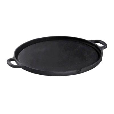 Bifeteira Redonda Gengis-kan Ferro Fundido 32CM Calor Uniforme Preta Libaneza