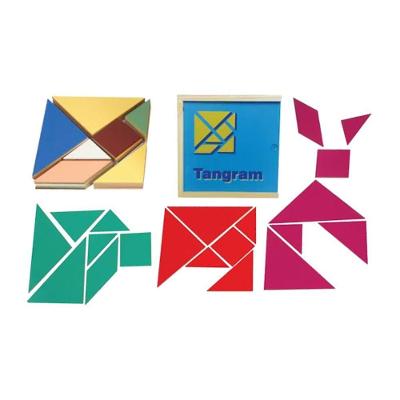 Tangram em Madeira 70 Peças 185SC Brinquedo Educativo MDF Sonho de Criança