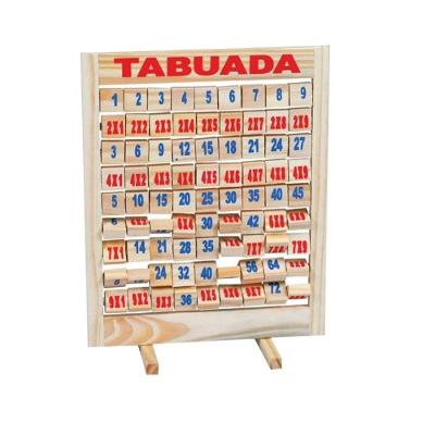 Tabuada Giratória Brinquedo Educativo Sistema Giratório Madeira e MDF Sonho de Criança