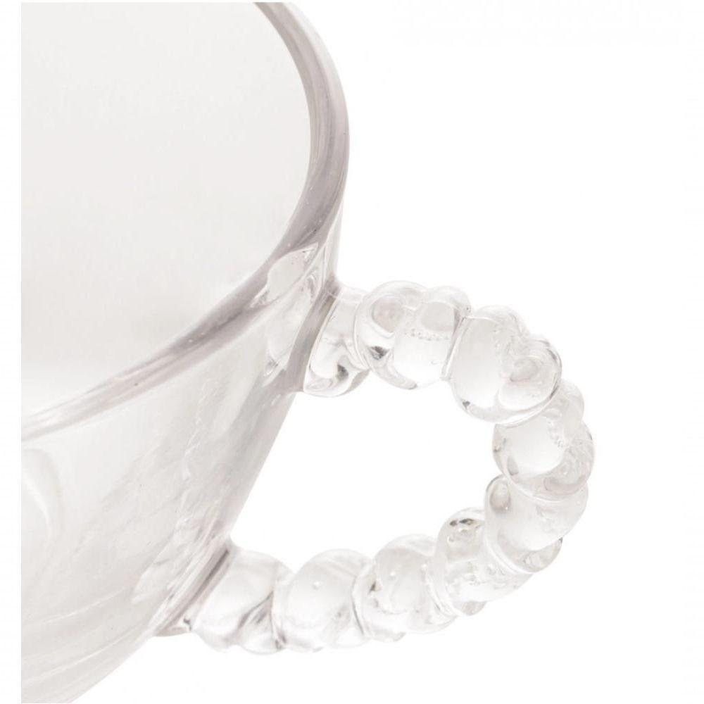 Jogo De Xícaras De Café 6 Peças Cristal Coração 80 Ml - Lyor - 2