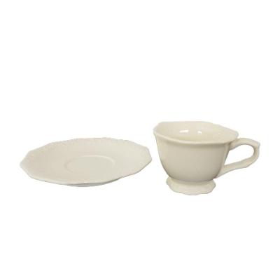 Jogo De Xícaras Com Pires Porcelana 12 Peças