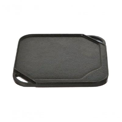 Chapa Bifeteira Dupla Face 24x24cm Ferro Alças Cozimento Uniforme Santana
