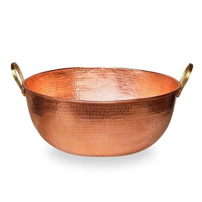 Tacho de Cobre Puro 1L 16cm para Doces e Queijos Metal Arte