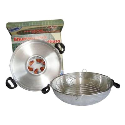 Churrasqueira Diet Continental a Vapor Craqueada 2MM Multiuso para Fogão