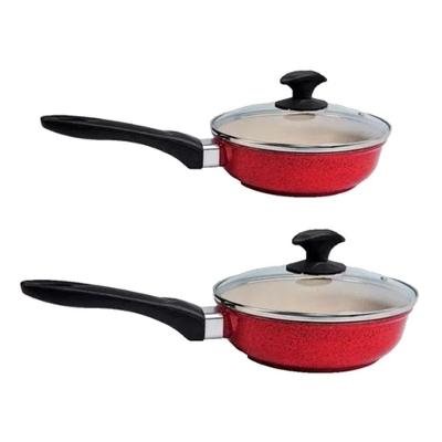 Kit Frigideiras Marmorizado Alumínio Antiaderente 16cm e 24cm Javali