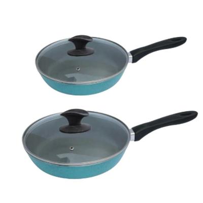 Kit Frigideiras Antiaderente Cerâmica 16 e 24CM Turquesa N02 Javali