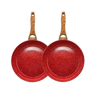 Kit 2 Frigideiras Nano Cerâmica Marmorizada Alumínio 22CM sem Óleo Duralar
