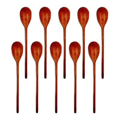Kit 10 Colheres de Pau Madeira Índio 44CM Artesanal Colher de Pau