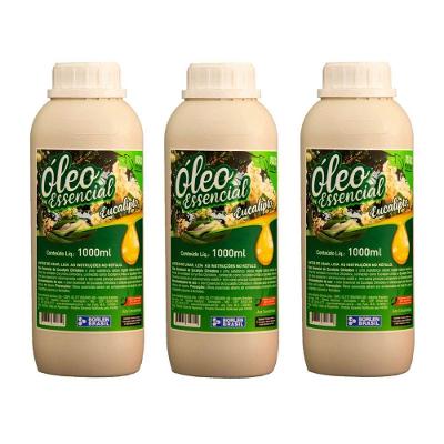 Kit Óleo Essencial Eucalipto Citriodora Ambiente Sauna 3L Borlen Brasil