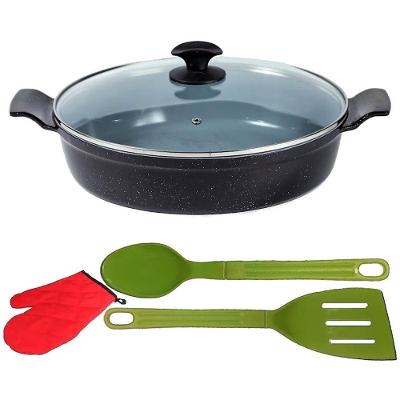 Frigideira Tluva 04 Alumínio Revestimento Cerâmica 30CM Antiaderente Javali