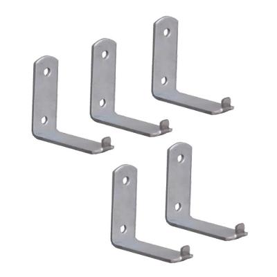 Kit 5 Suporte para Extintor de Incêndio Chapa l 2 Furos 6x5cm Metasal