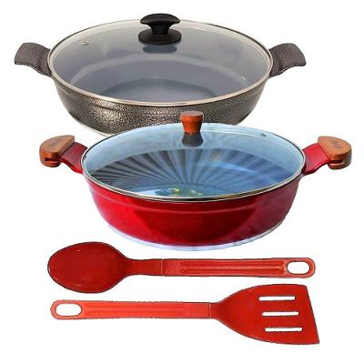 Kit Frigideiras Antiaderente Cerâmica Aaeam 30CM Cerâmico Javali