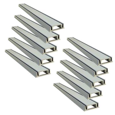 Kit 10 Grelha Linear Invisível com Caixilho Bege 100x8cm GDA