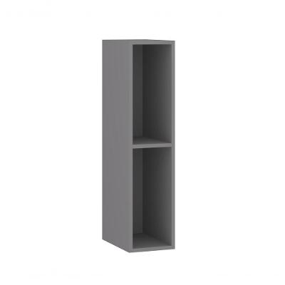 Nicho Slim sem Porta 1 Prateleira MDP 20cm Cinza Puro Luciane Móveis