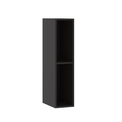 Nicho Slim sem Porta MDP 20cm Preto Luciane Móveis