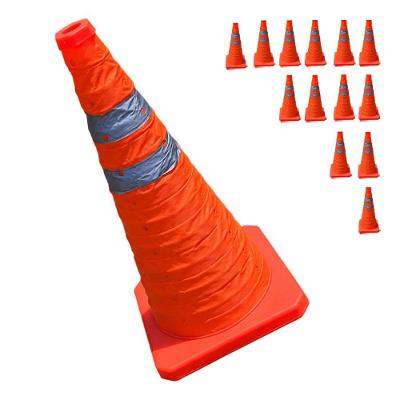Kit 13 Cones Retrátil SU-CONE1-1 70cm Refletivo Laranja Leva Pra Malhar