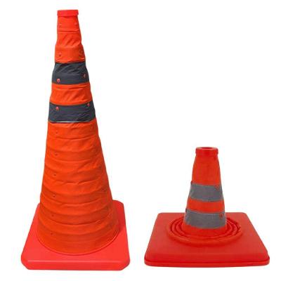 Cone de Obra Retrátil SU-CONE2-1 Faixas Refletivas 40cm Laranja Leva Pra Malhar