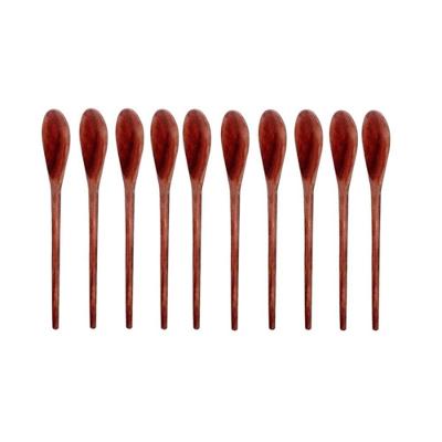 Kit 10 Colheres de Pau Madeira Média 38CM Cozinha Colher de Pau